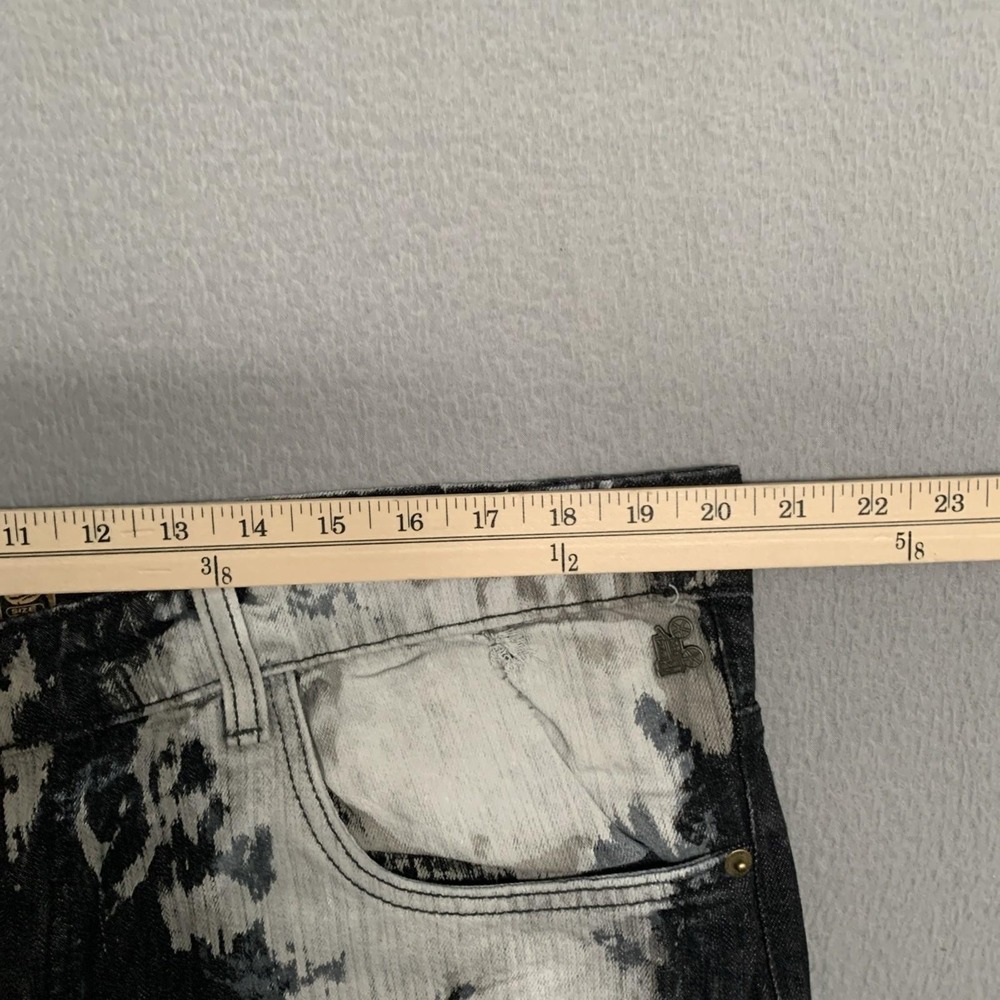 Grindhouse Jeans 40 Smoke Gray Distressed Thrashed Stretch Grunge Skate Moto Y2k - Picture 5 of 9